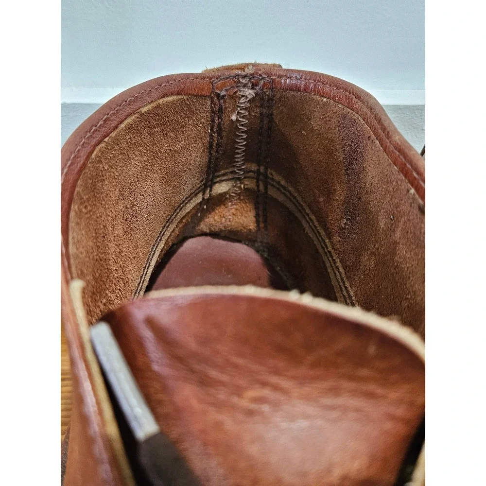 VTG Russell Moccasin Co 11 1/2 Brown Leather Chukka Boots Moc Toe Made in USA